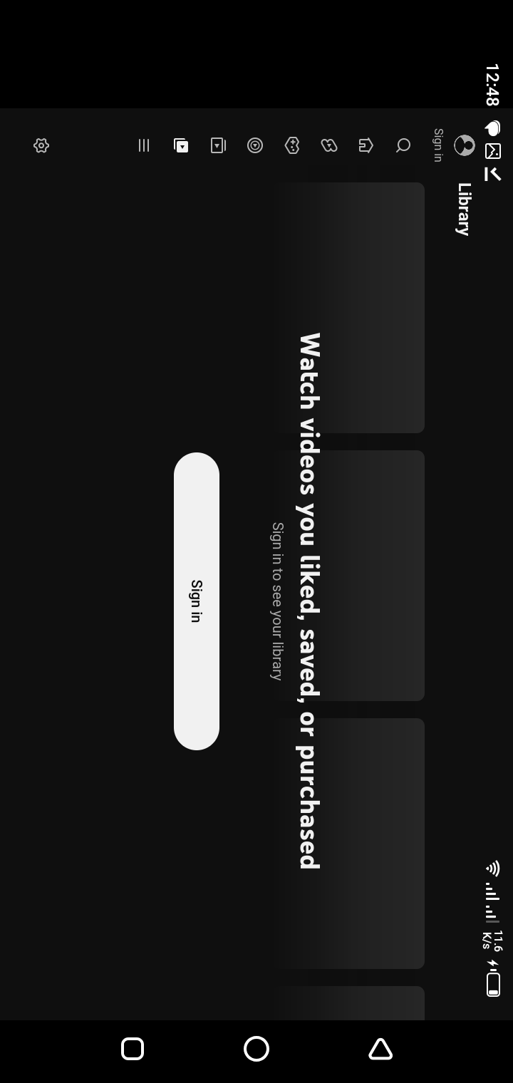 TizenTube video browsing and content discovery view